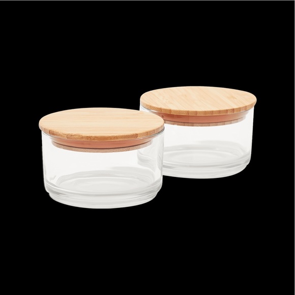 Material Stacking Canisters - Set of 2 with lids - Picture 1 of 5